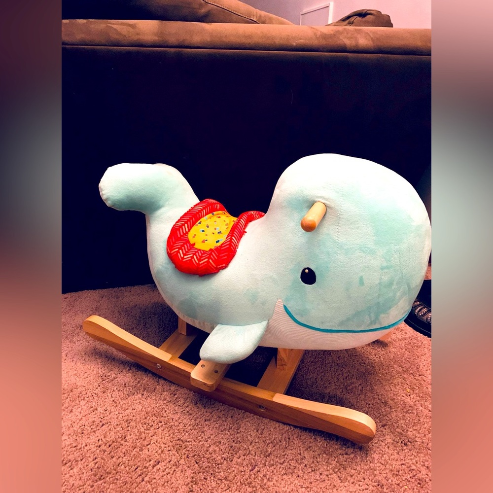 B toys wooden whale rocker (Echo)